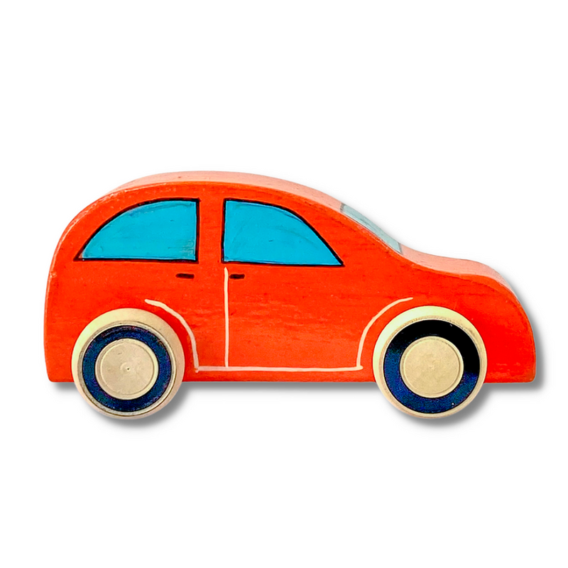 Wee Wee Car | Hand Painted Wooden Car Toy